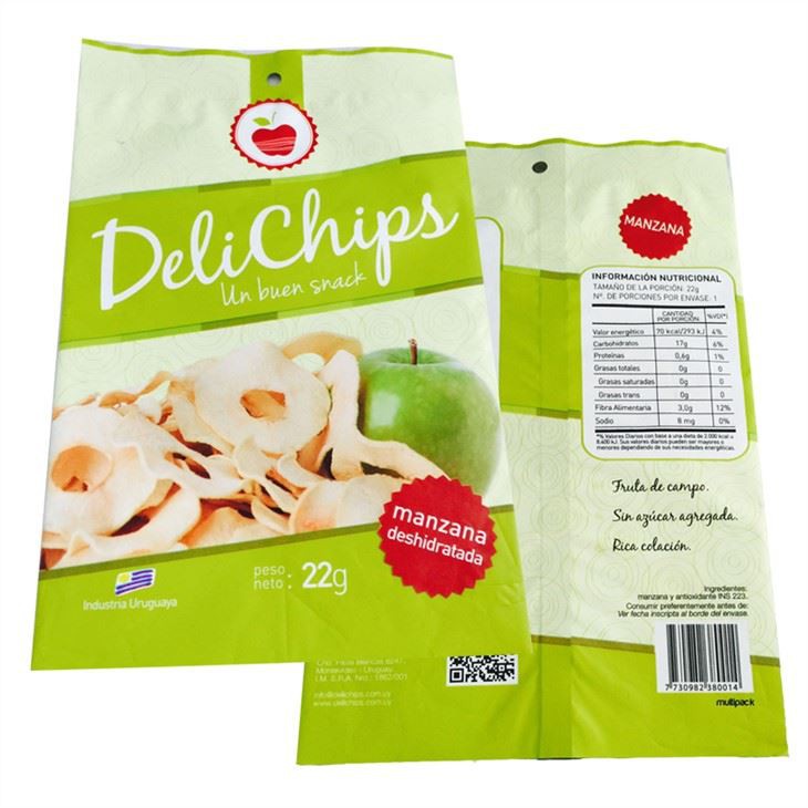 22 g æblechips pudefoliepose